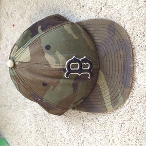 Camo Boston Red Sox Fitted Baseball Hat